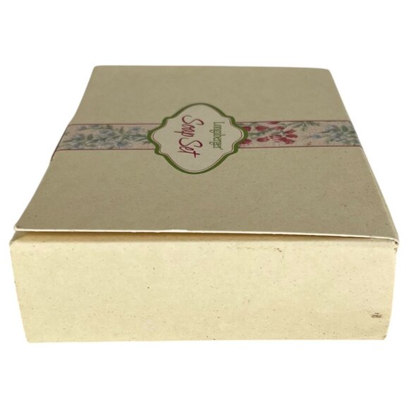 Longaberger 2001 Vintage Mothers Day Blossom Soap Set Floral Design Original Box - Picture 10 of 11